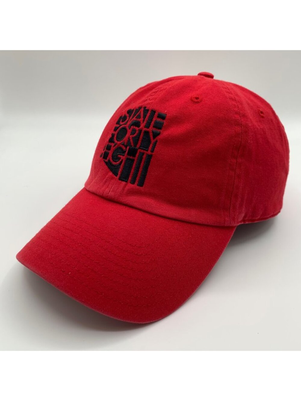 State Forty-Eight Unisex Red Black Clean Up Relaxed Fit Strapback Hat